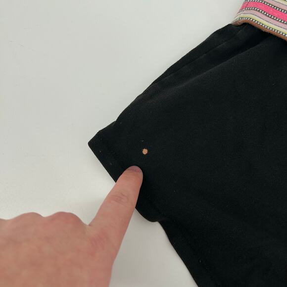 Vintage y2k Women's Low Rise Striped Xhilaration Fold Over Booty Shorts Sz M - Picture 6 of 9